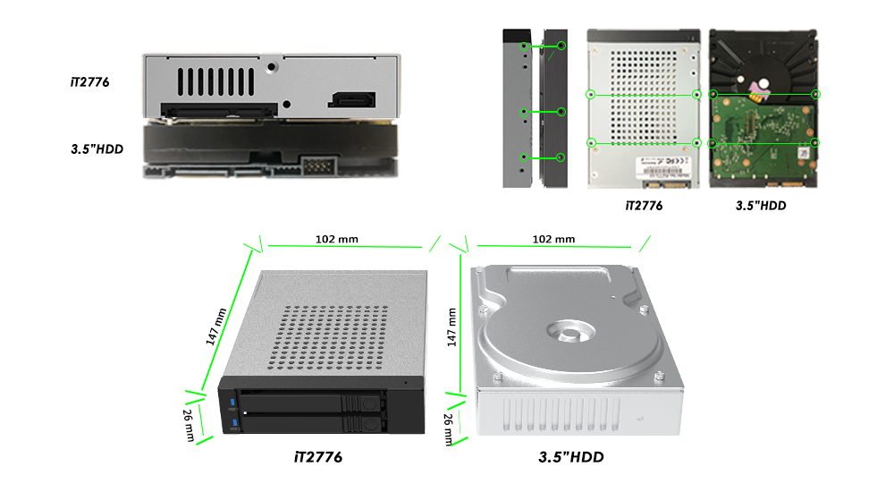 RAIDON:Mobile Rack-iT2776::Mobile