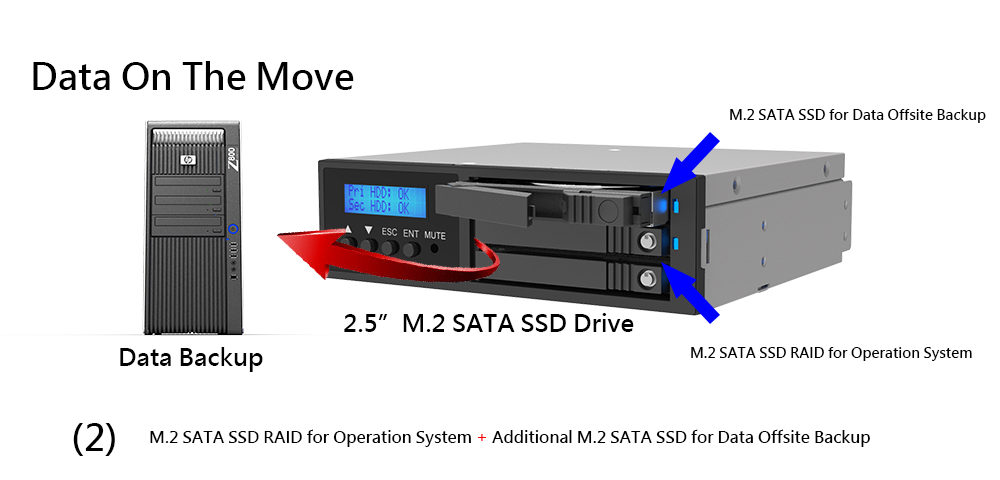 人気ショップ ACCORDANCEシステムズ ARAID5000GP-A/P-B 2bays SATA